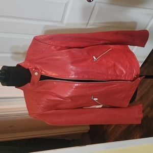 Women leather jacket